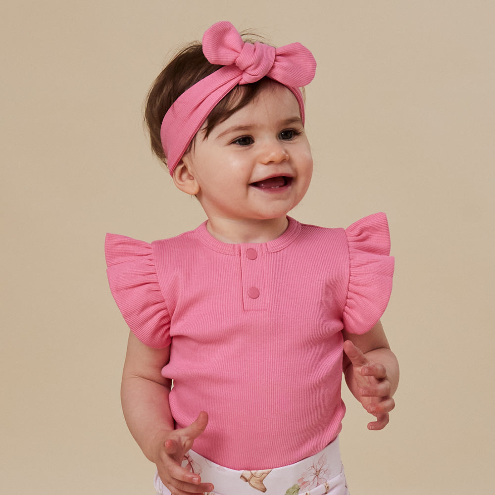 Candy Ribbed Organic Topknot - View 4