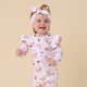 Carousel Organic Snugglesuit Convertible Romper with Frill - Thumbnail 12