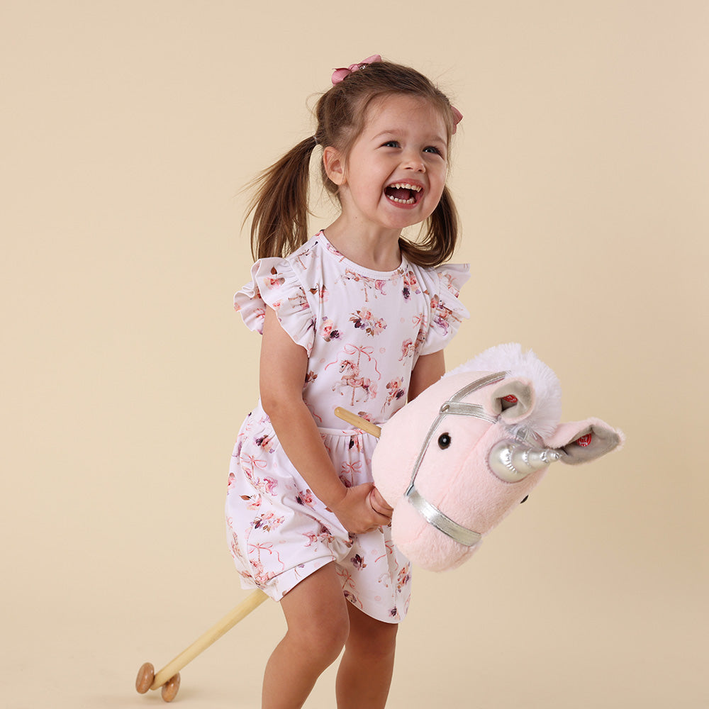 Carousel Short Sleeve Organic Dress - View 16