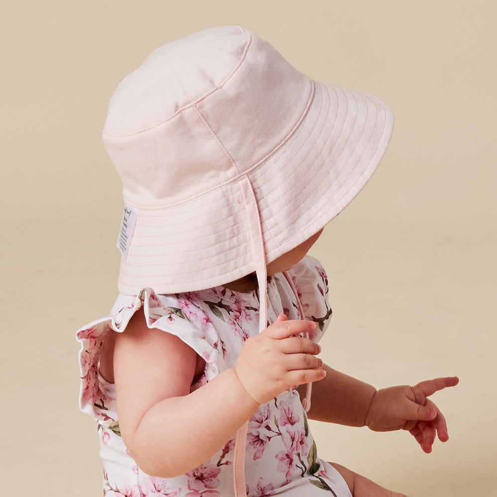 Cherry Blossom Reversible Cotton Bucket Hat - View 3