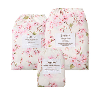 Bundle - Cherry Blossom King Single Bedding | Snuggle Hunny