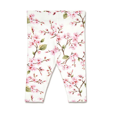Cherry Blossom Organic Leggings | Snuggle Hunny