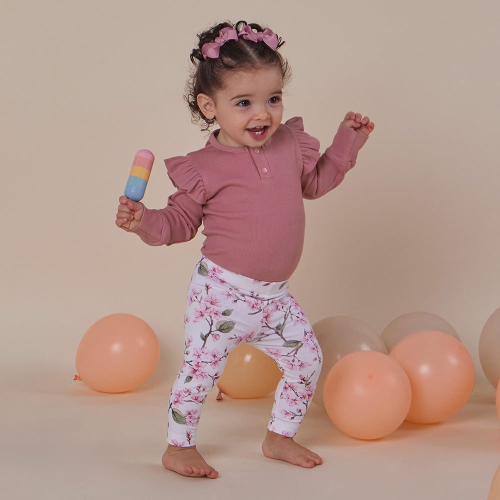 Cherry Blossom Organic Leggings - View 1