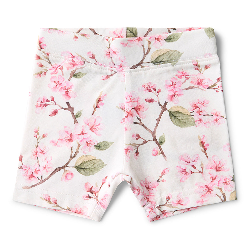 Cherry Blossom Organic Bike Shorts - View 2