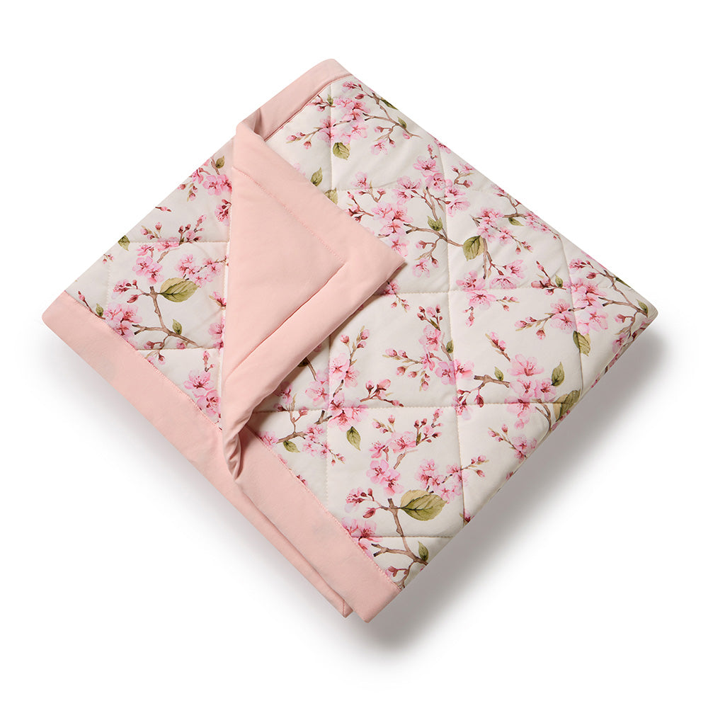 Cherry Blossom Organic Cotton Cot Comforter - View 2