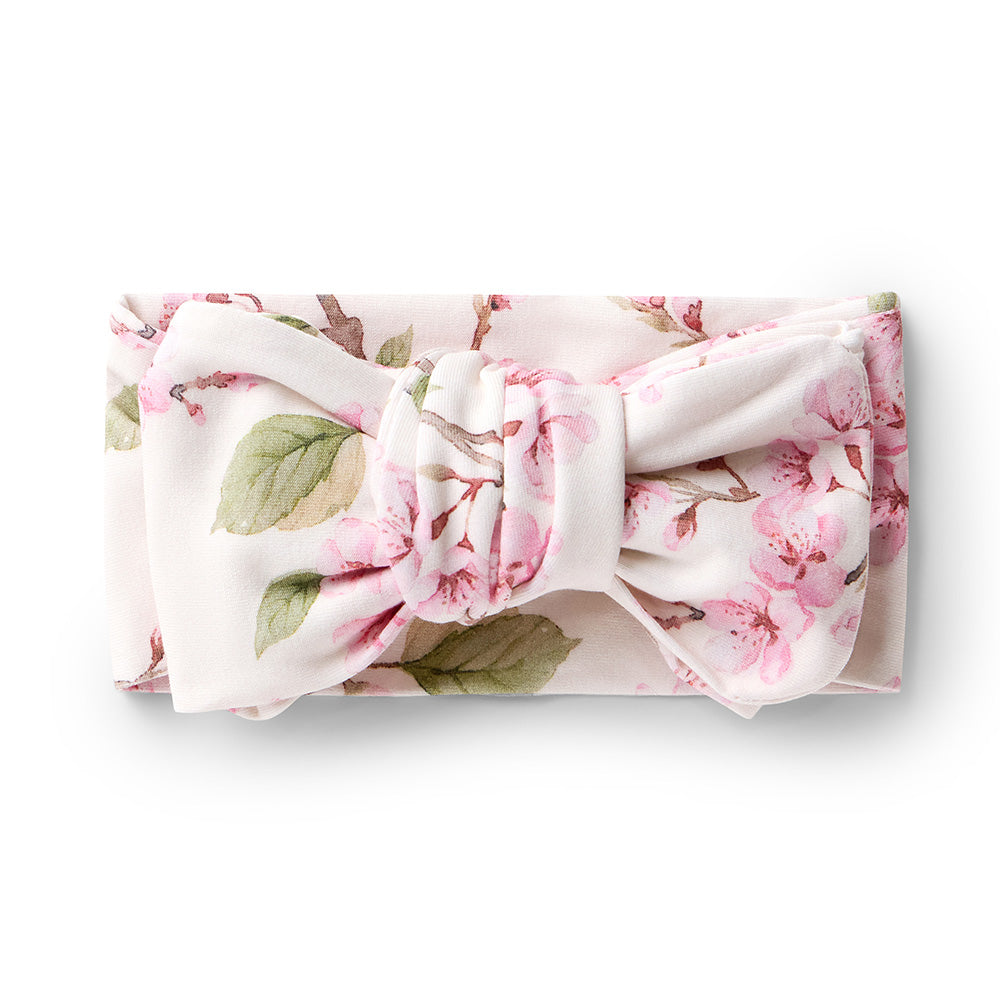 Cherry Blossom Organic Oversized Bow - View 2
