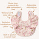 Cherry Blossom Frill Snuggle Bib - Thumbnail 4