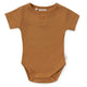 Chestnut Short Sleeve Organic Bodysuit - Thumbnail 2