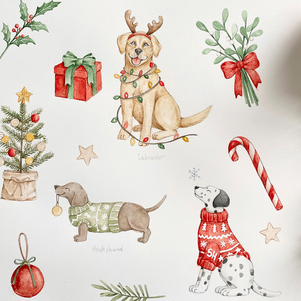 Christmas Pups Organic Short Sleeve Top - View 7