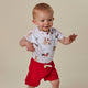 Christmas Pups Short Sleeve Organic Bodysuit - Thumbnail 12