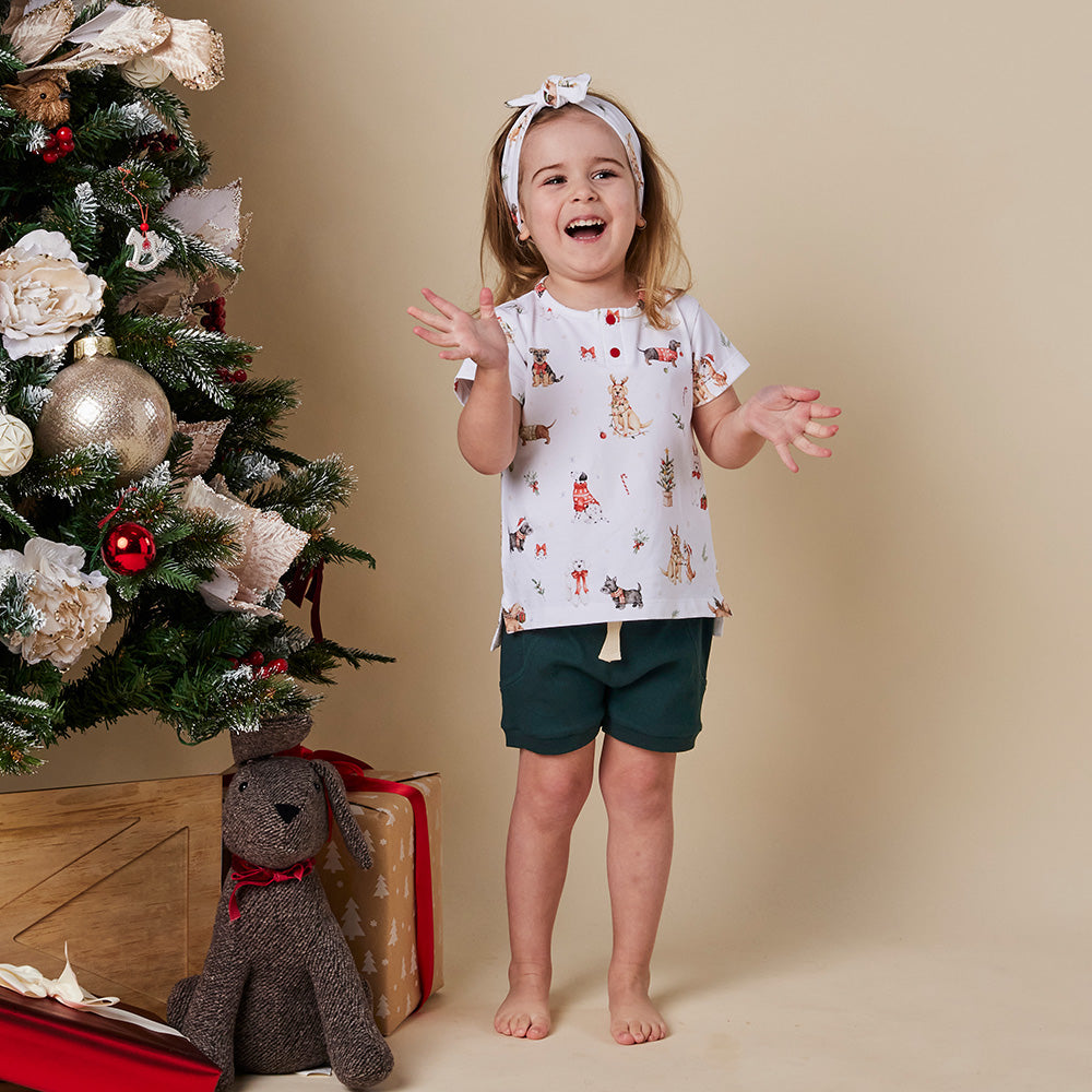 Christmas Pups Organic Short Sleeve Top - View 8