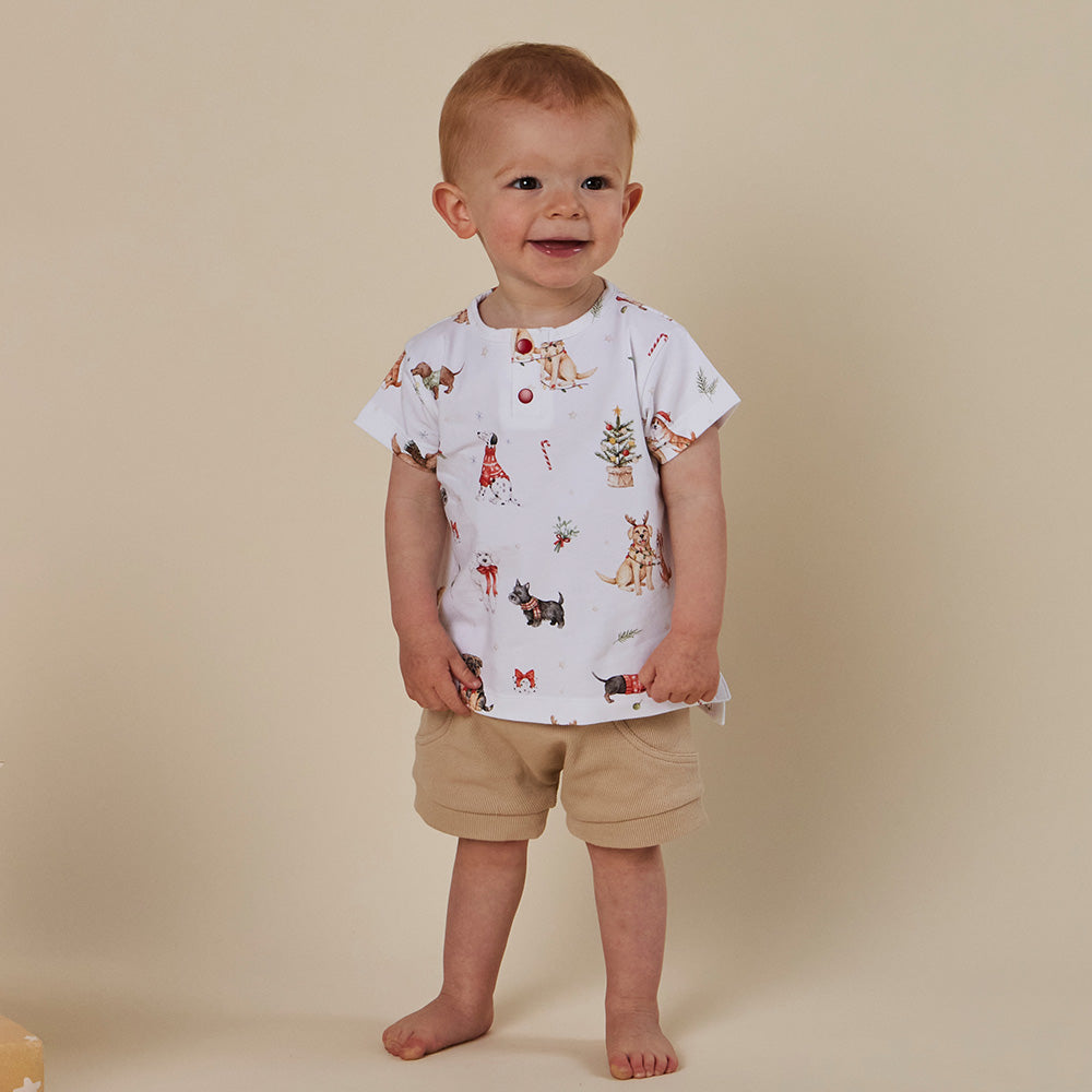 Christmas Pups Organic Short Sleeve Top - View 6