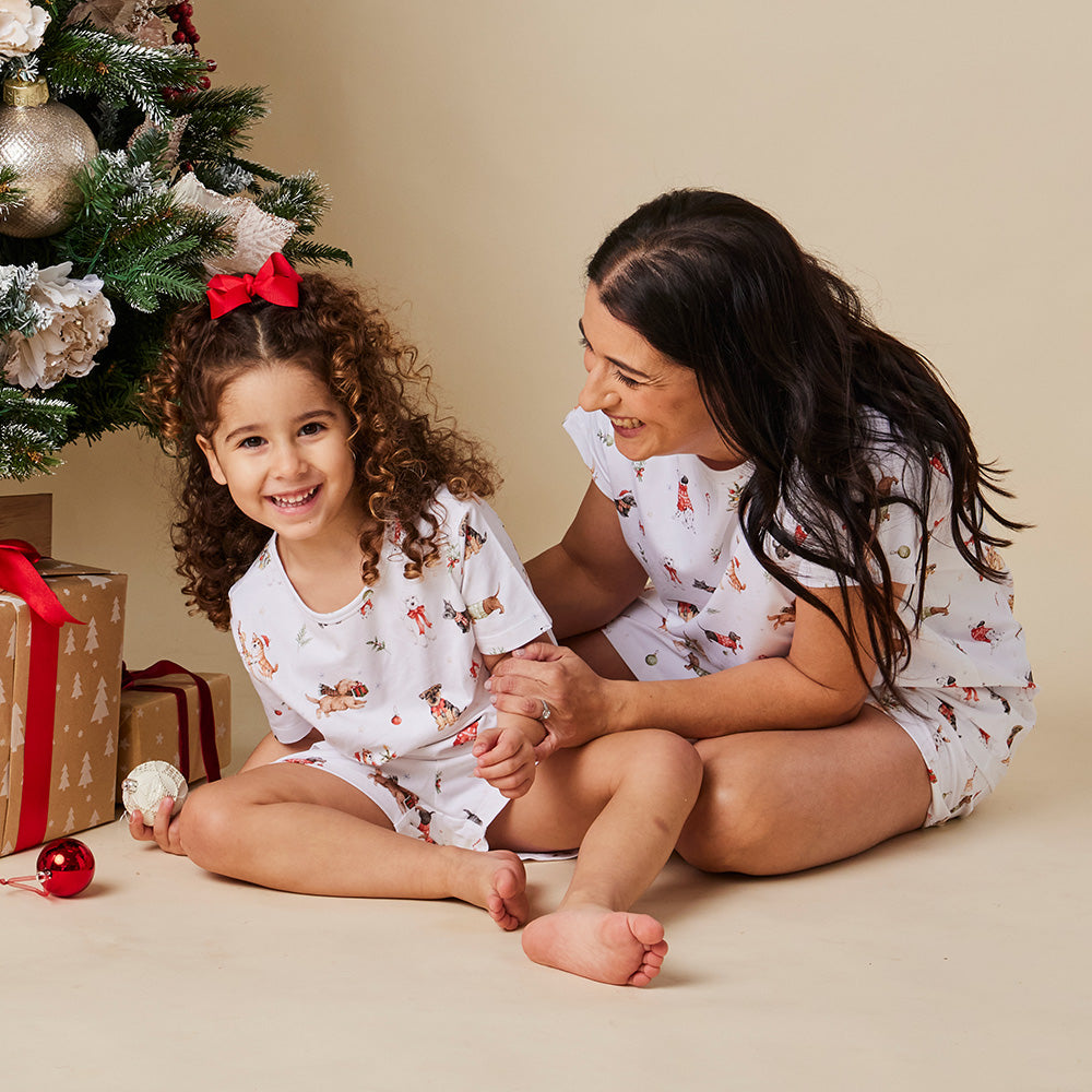 Christmas Pups Organic Womens PJ Set - View 9