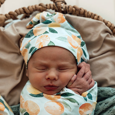 Citrus Squeeze Organic Knotted Beanie | Snuggle Hunny
