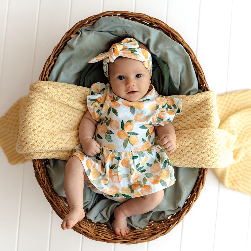 Citrus Squeeze Short Sleeve Organic Dress - View 3