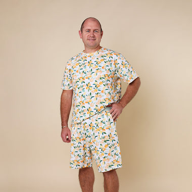Citrus Squeeze Organic Mens PJ Set | Snuggle Hunny