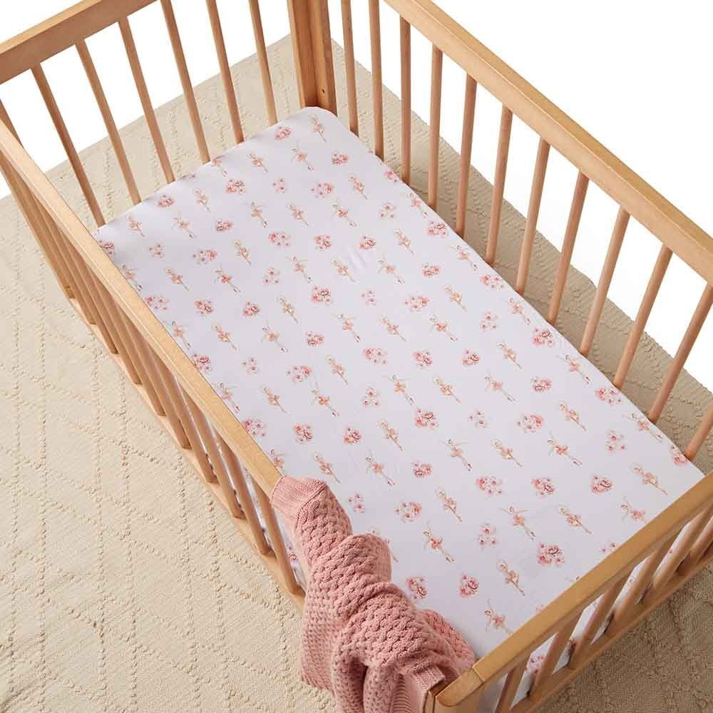 Ballerina Organic Fitted Cot Sheet - View 3