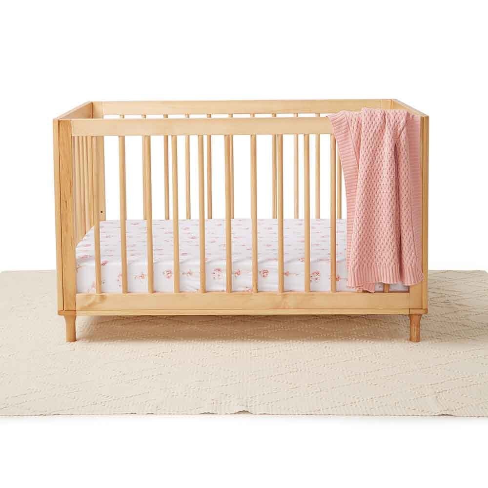 Ballerina Organic Fitted Cot Sheet - View 4