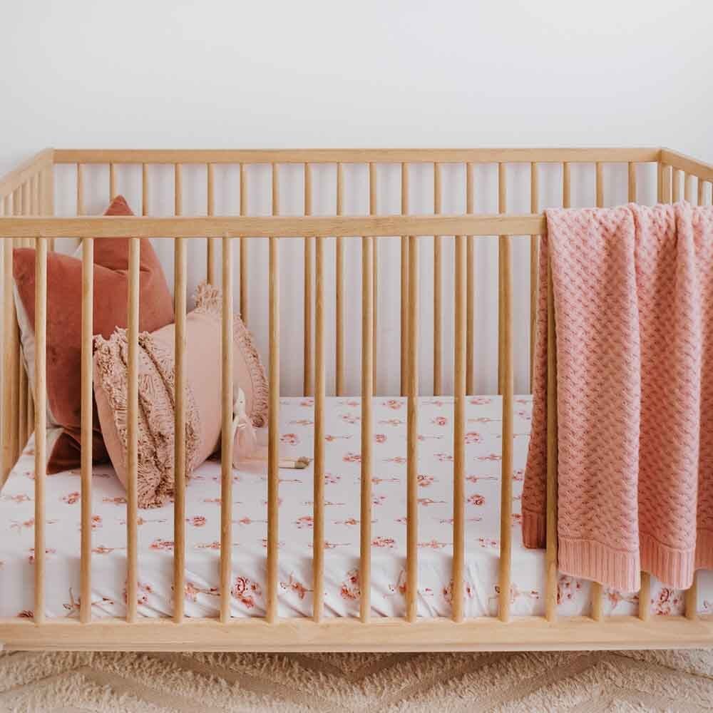 Ballerina Organic Fitted Cot Sheet - View 7