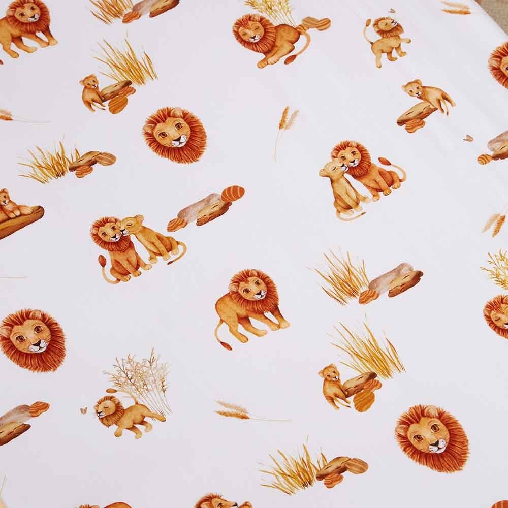 Lion Organic Fitted Cot Sheet - View 2