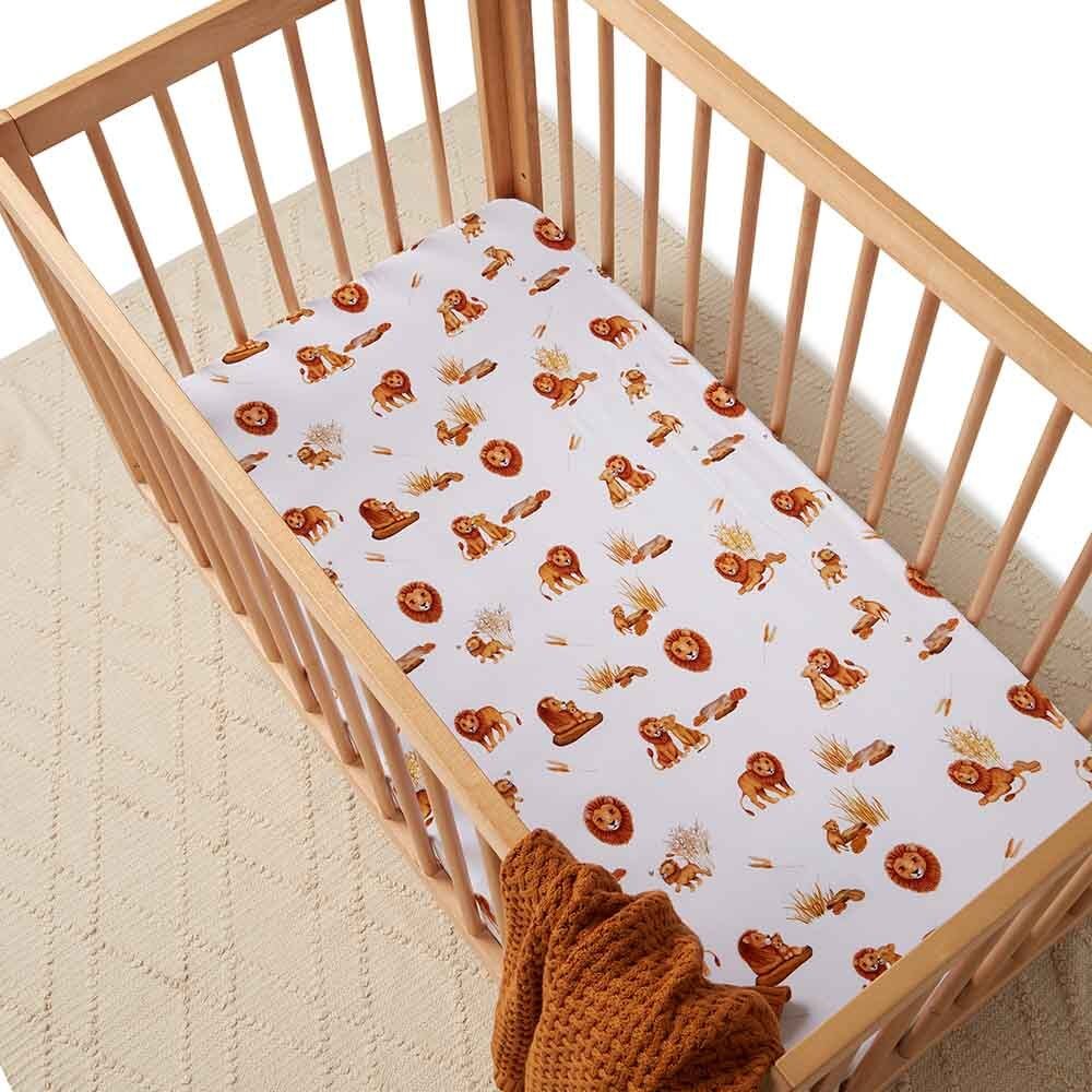 Lion Organic Fitted Cot Sheet - View 3
