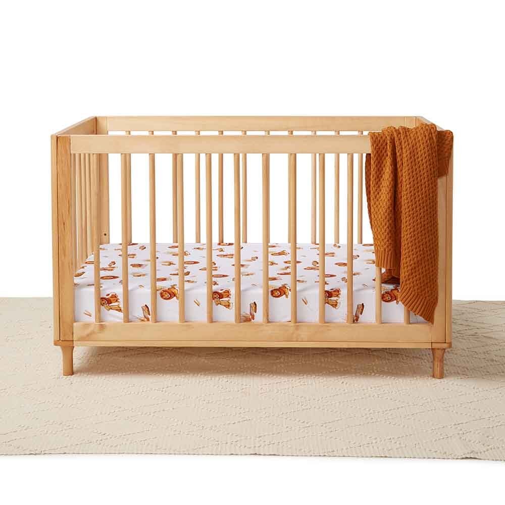 Lion Organic Fitted Cot Sheet - View 4