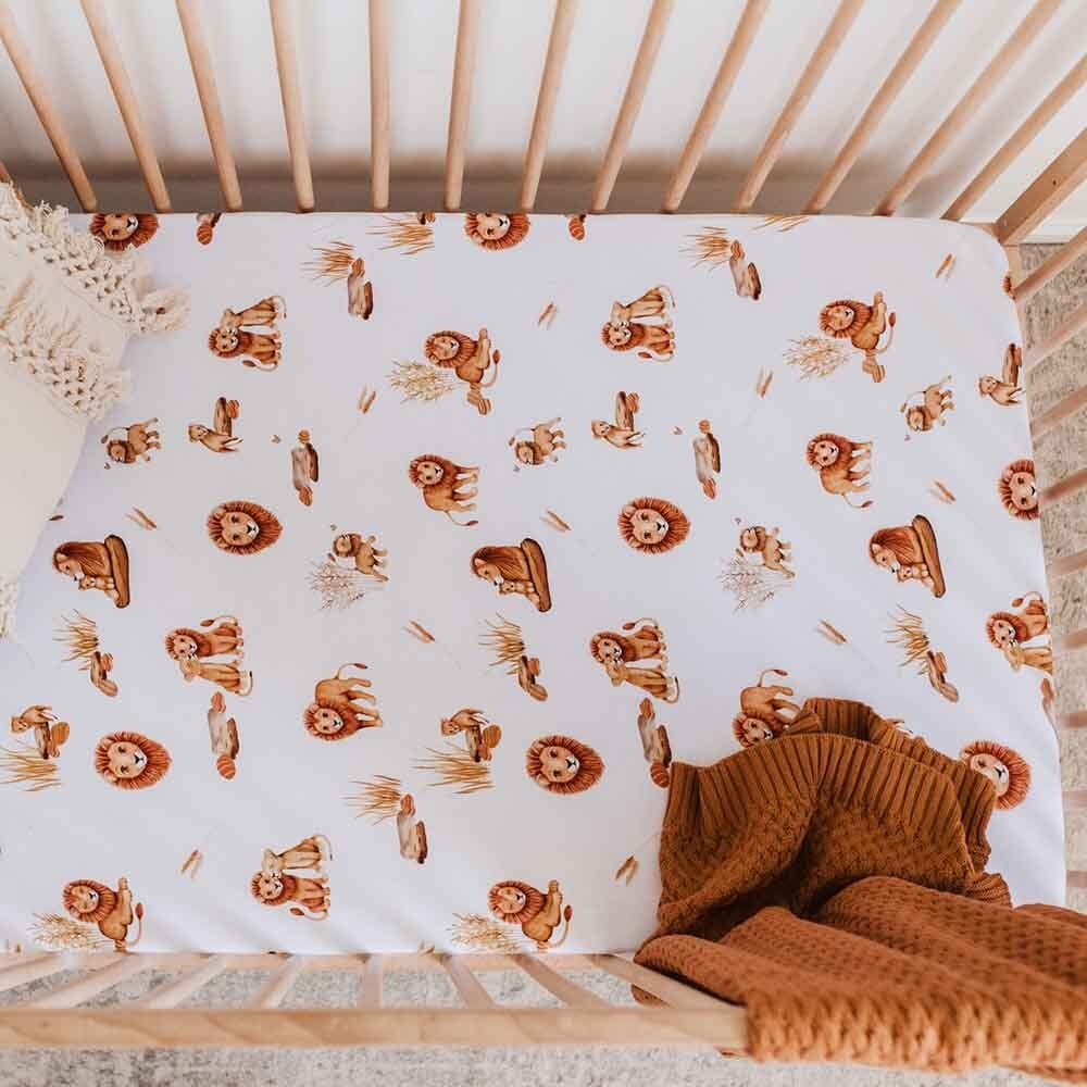 Lion Organic Fitted Cot Sheet - View 7