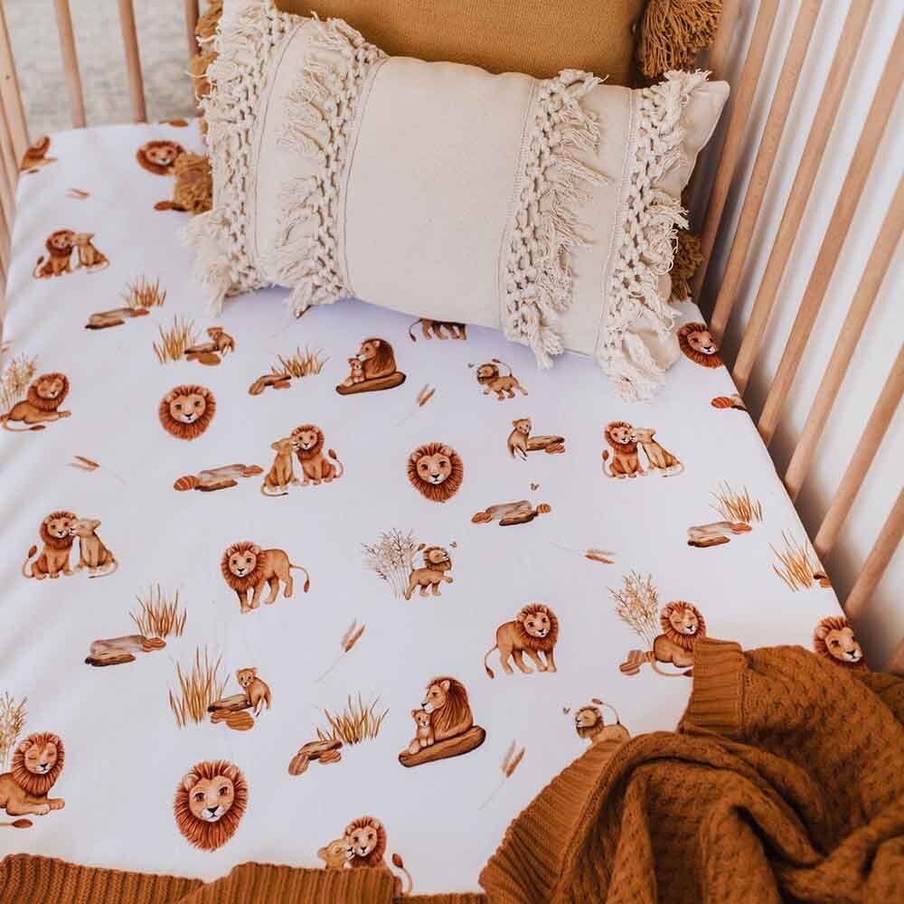 Lion Organic Fitted Cot Sheet - View 8