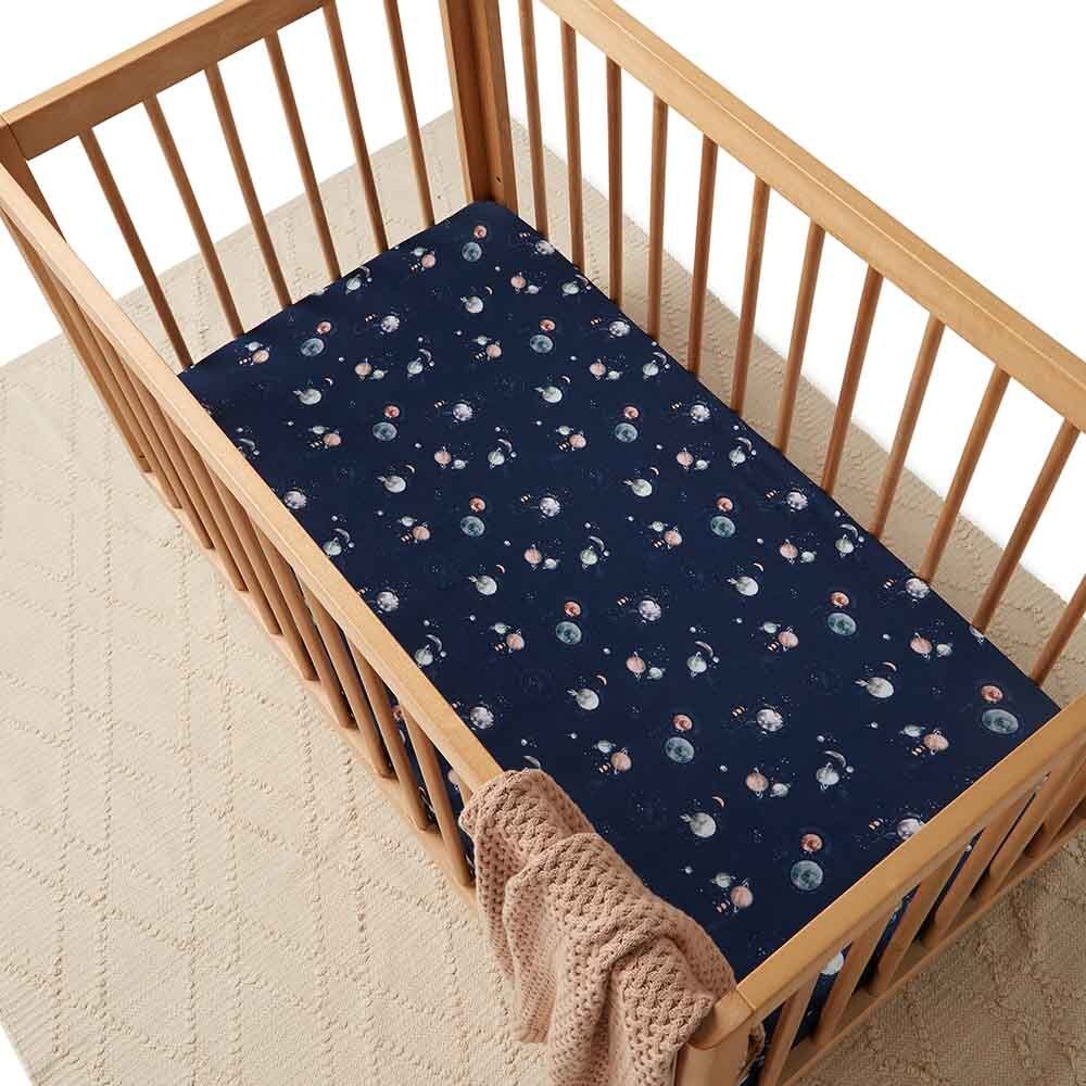 Milky Way Organic Fitted Cot Sheet - View 3