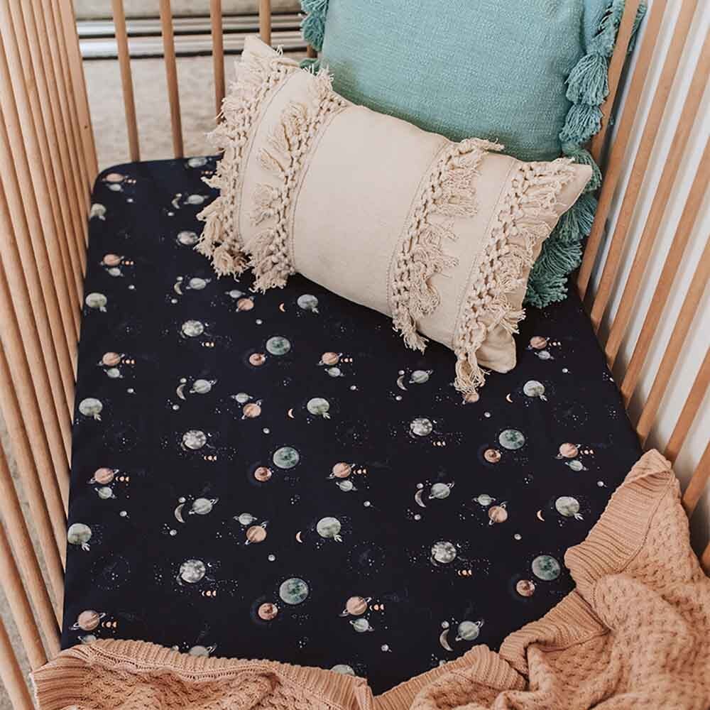 Milky Way Organic Fitted Cot Sheet - View 5