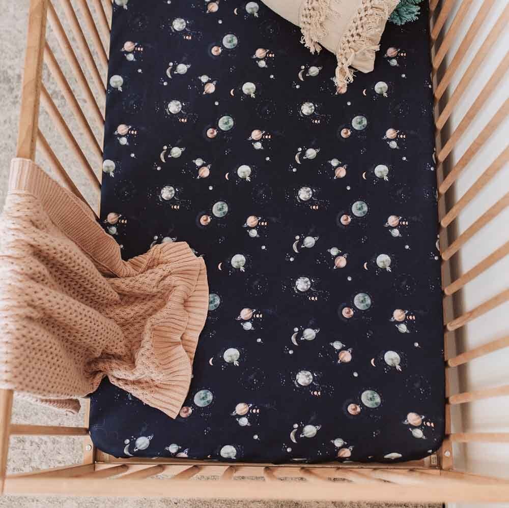 Milky Way Organic Fitted Cot Sheet - View 6