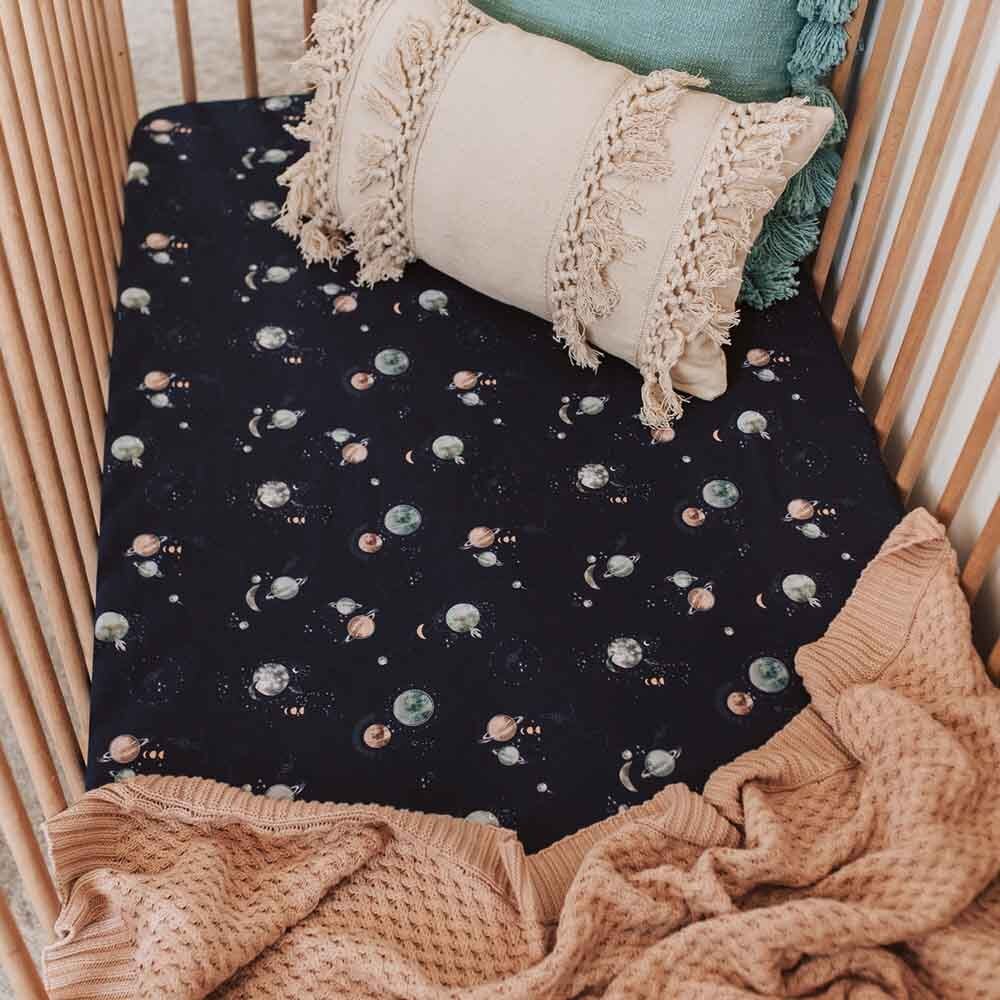 Milky Way Organic Fitted Cot Sheet - View 8