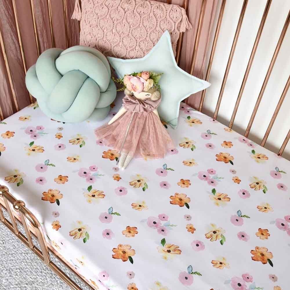 Poppy Organic Fitted Cot Sheet - View 5