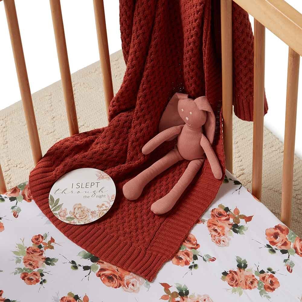 Rosebud Organic Fitted Cot Sheet - View 5