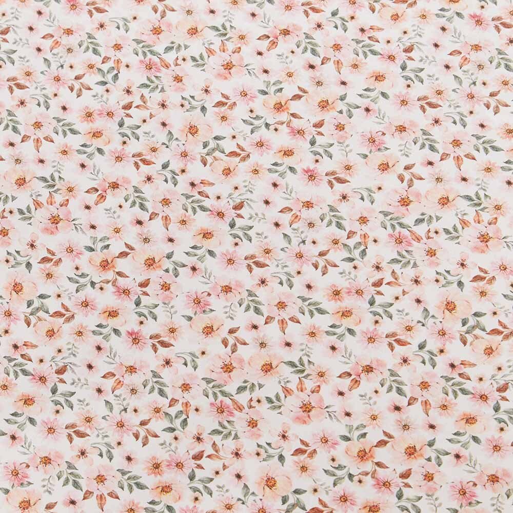 Spring Floral Organic Fitted Cot Sheet - View 2