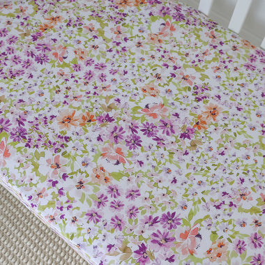 Isla Organic Fitted Cot Sheet | Snuggle Hunny