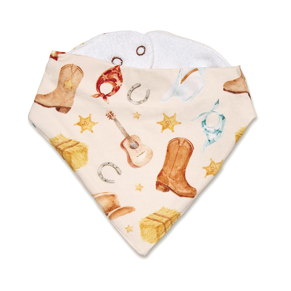 Cowboys Organic Dribble Bib - View 2