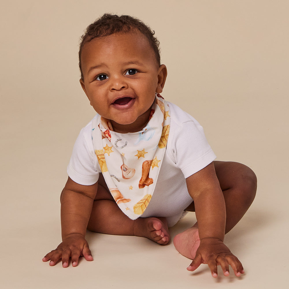 Cowboys Organic Dribble Bib - View 3