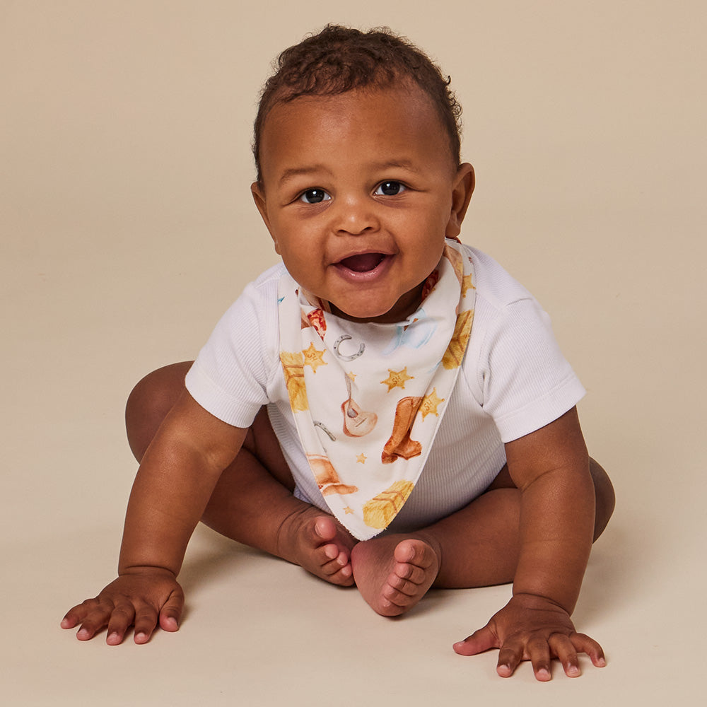 Cowboys Organic Dribble Bib - View 5