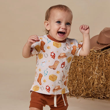 Cowboys Organic Short Sleeve T-Shirt | Snuggle Hunny