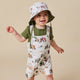 Diggers & Tractors Organic Snuggle Overall Shorts - Thumbnail 3