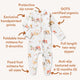 Diggers & Tractors Organic Snuggle Sleepsuit Zip Footie - Thumbnail 4