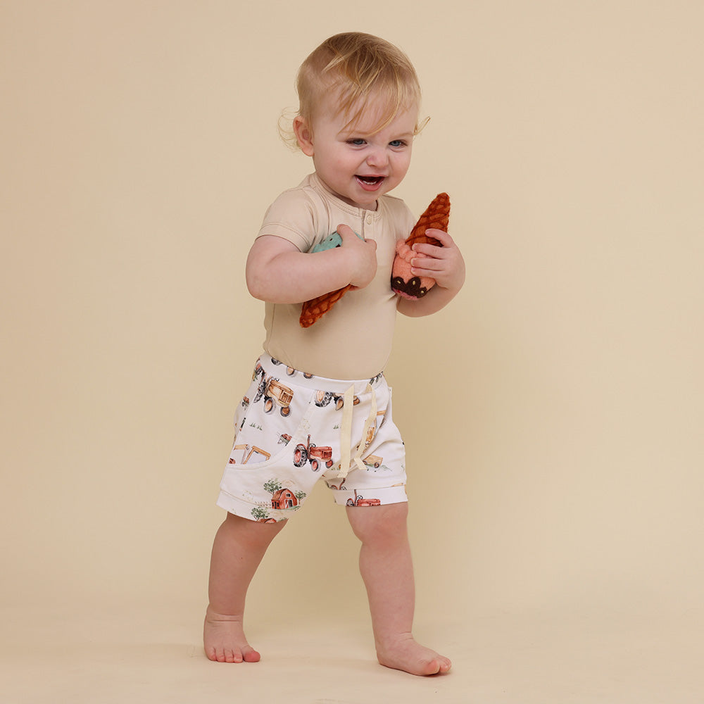 Diggers & Tractors Organic Shorts - View 6