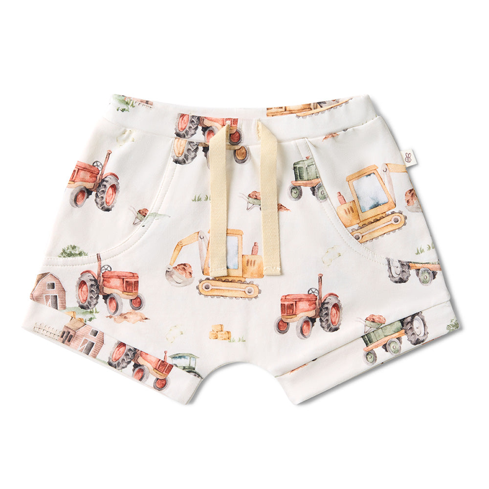 Diggers & Tractors Organic Shorts - View 2