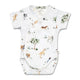 Dog Park Short Sleeve Organic Kimono Bodysuit - Thumbnail 2