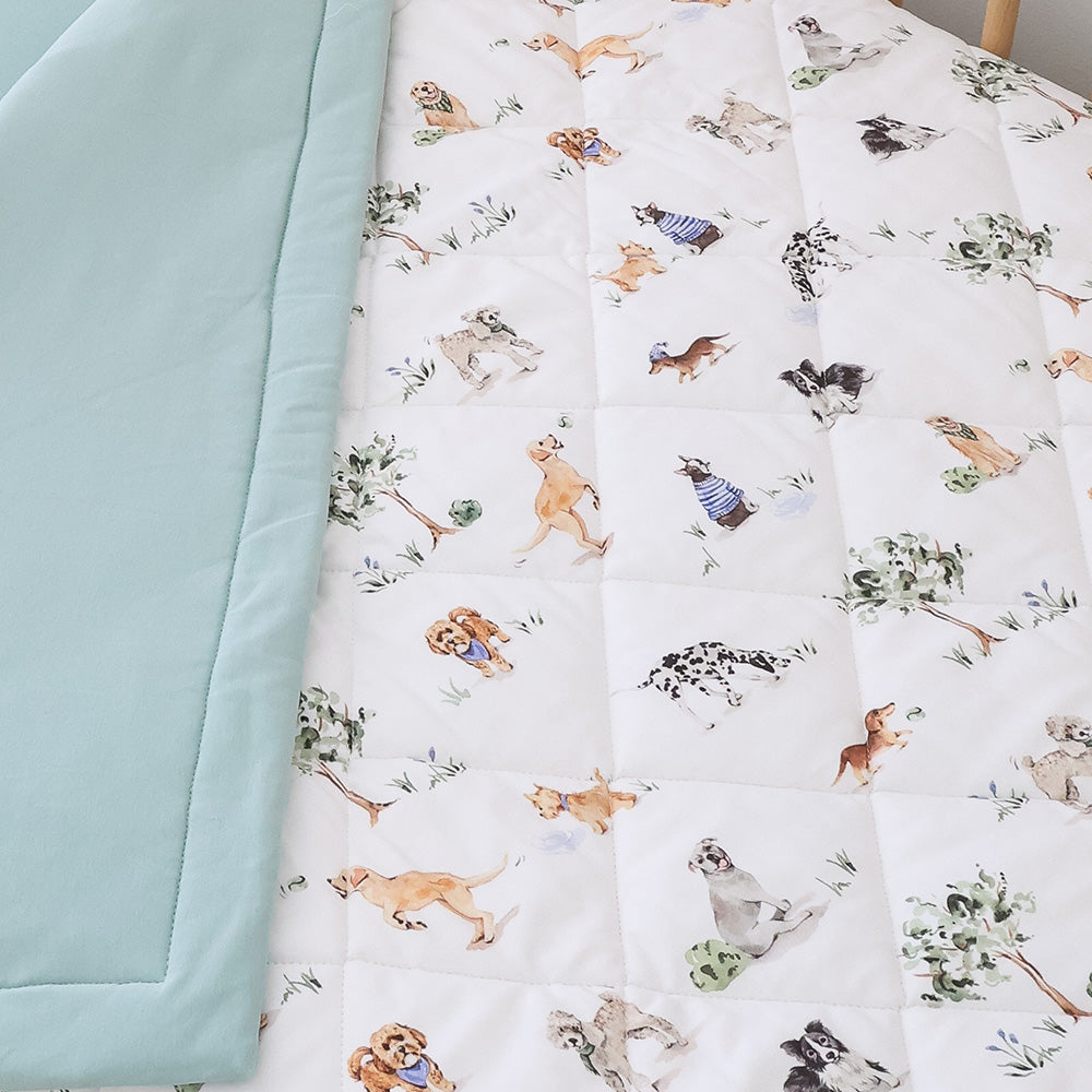 Dog Park Organic Cotton Cot Comforter - View 4