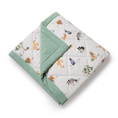 Dog Park Organic Cotton Cot Comforter | Snuggle Hunny