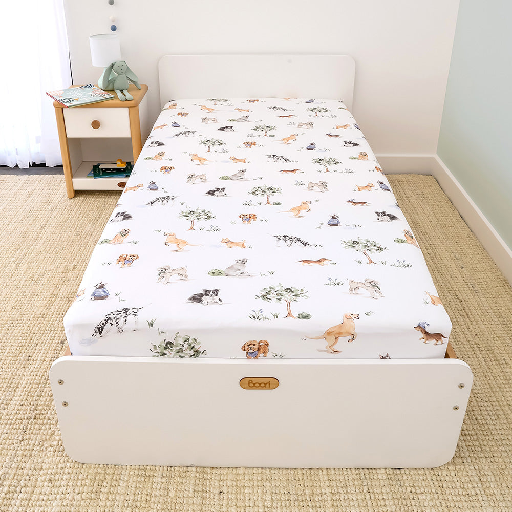 Dog Park Organic Cotton Fitted Sheet - View 4