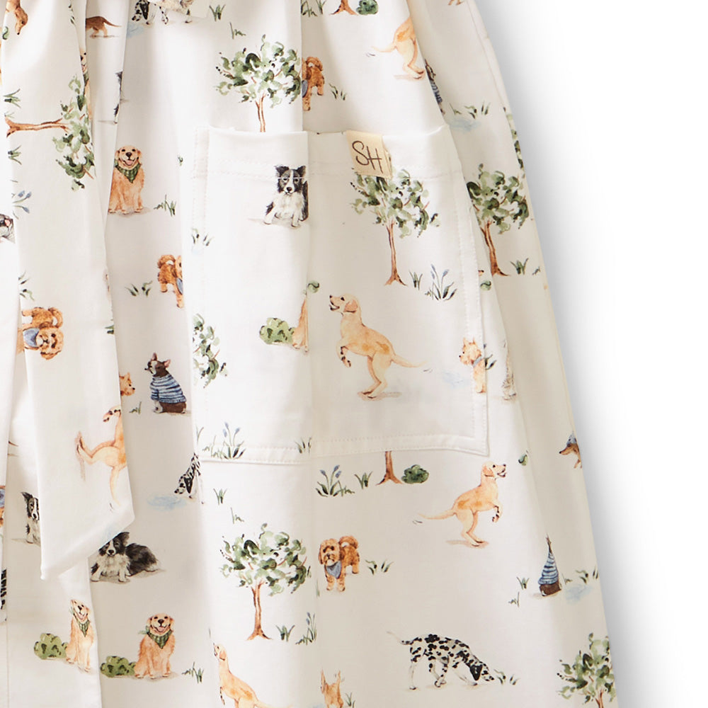 Dog Park Organic Maternity Robe - View 7