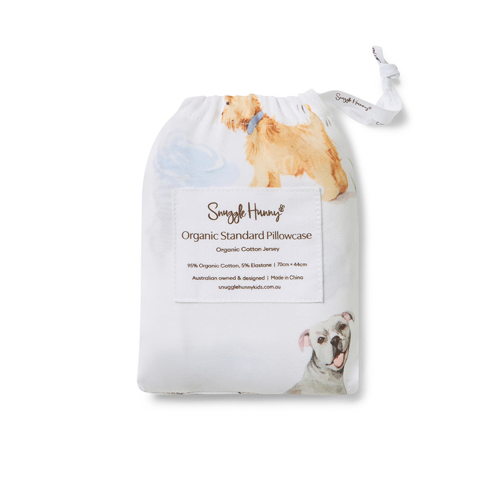 Dog Park Organic Cotton Single Pillowcase - View 6